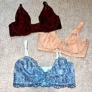 {Victoria’s Secret & Aerie} Set of 3 Bras
